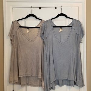 FREE PEOPLE V-Neck Tee